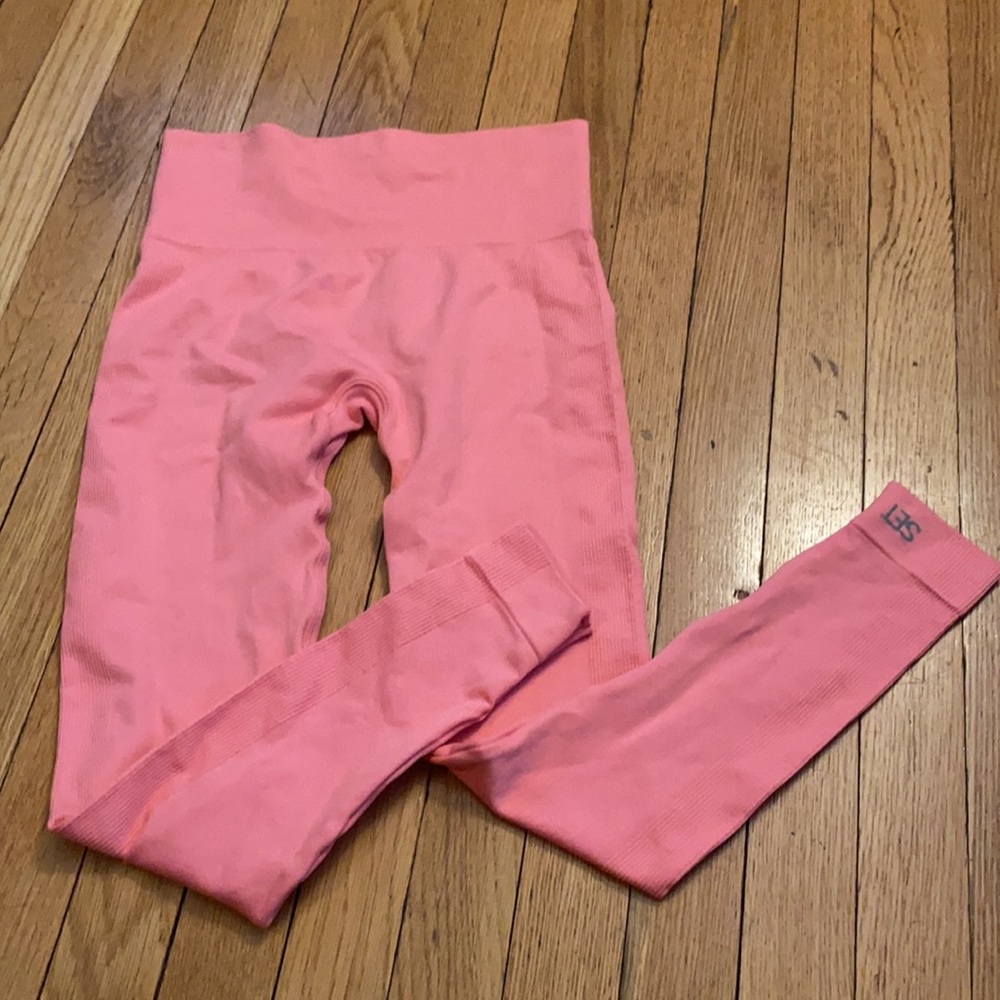 SET Active Pink Seamless High-Waist Leggings
